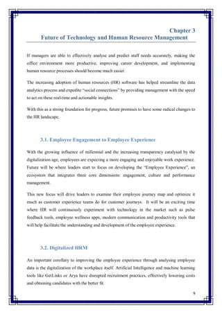 A Report On The Influence Of Technology On Human Resource Management | PDF