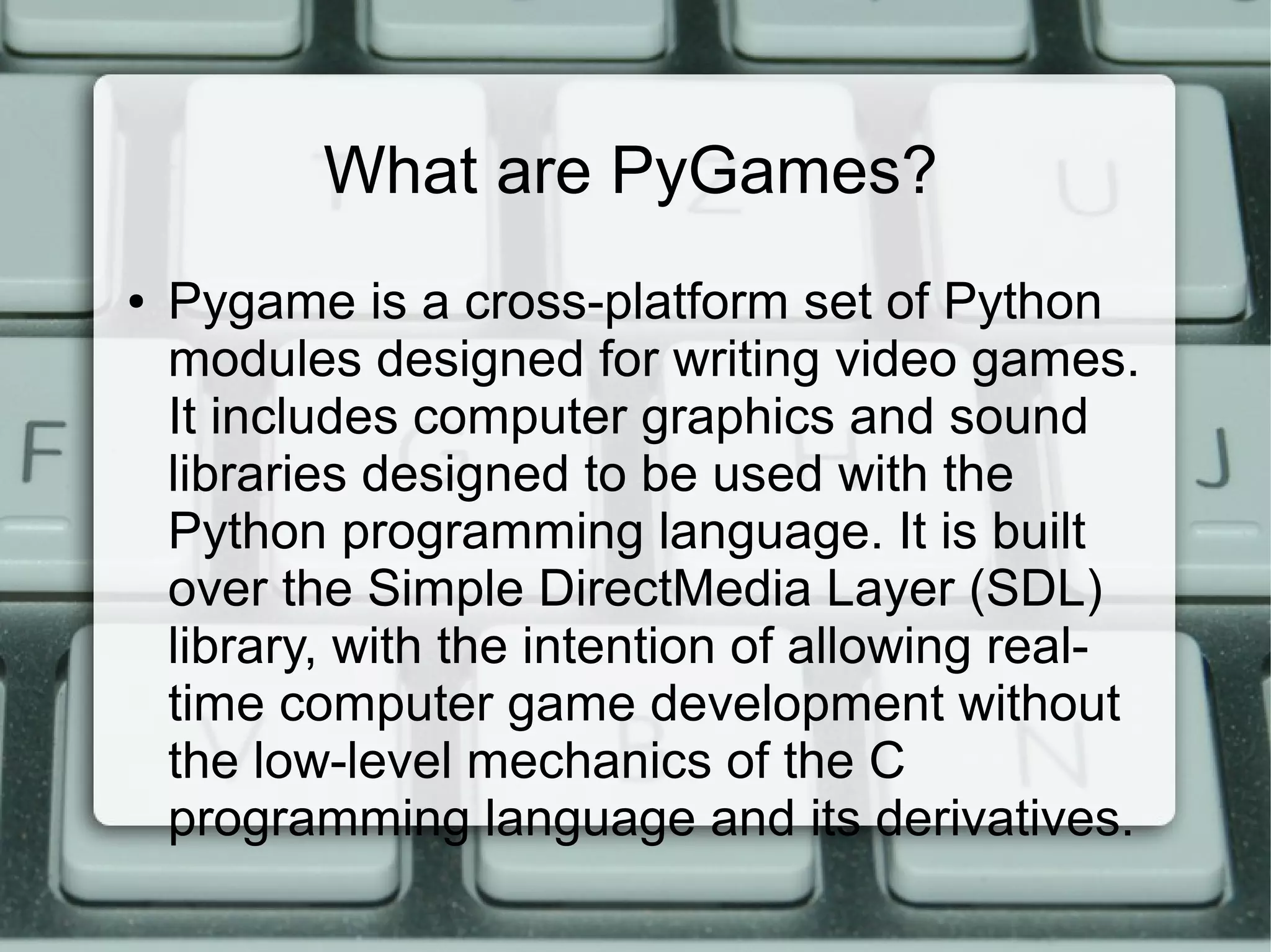 Python Games | PPT