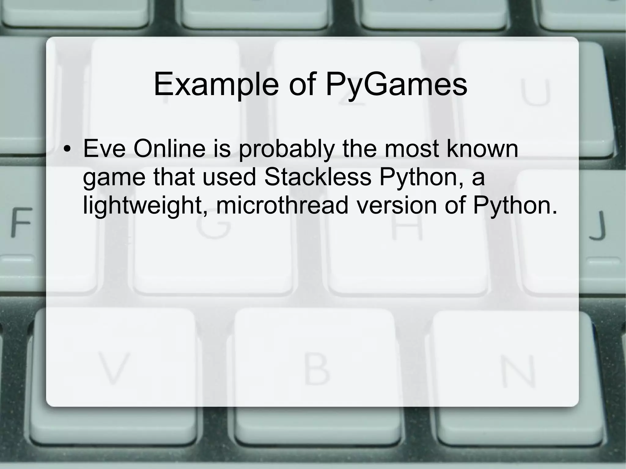 Python Games | PPT