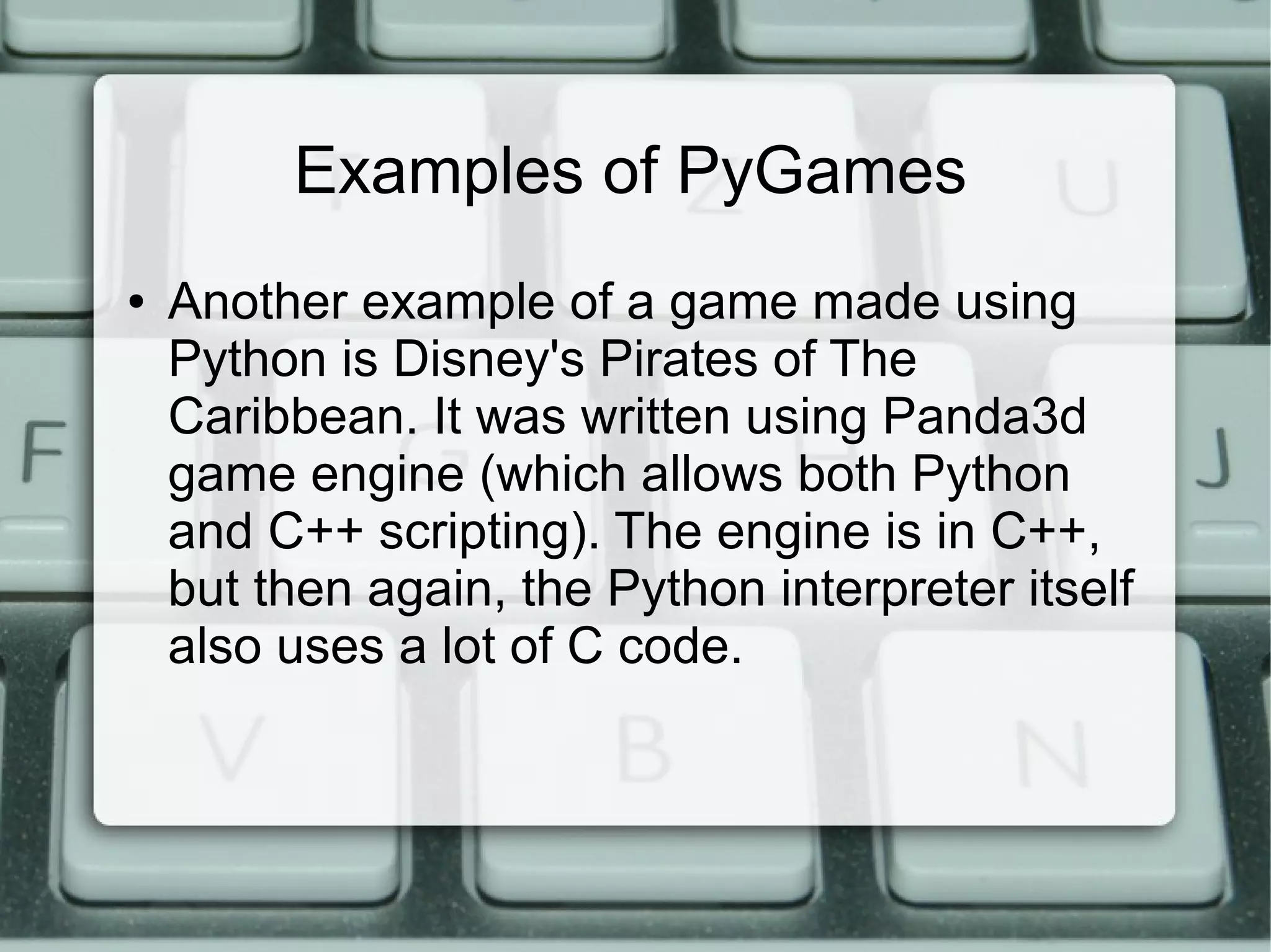 Python Games | PPT