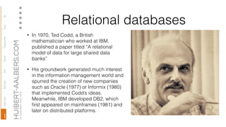 ITI015En-The evolution of databases (I) | PDF