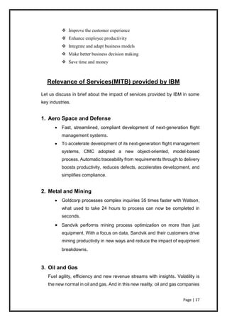 Managing IT in Business- IBM Report 2018 | PDF
