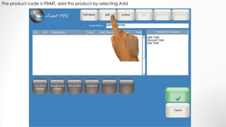 The product code is P844T, add this product by selecting Add
 