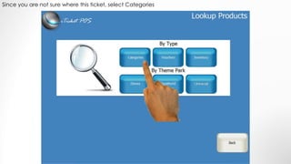 Since you are not sure where this ticket, select Categories
 