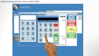 Using the keypad enter room number 2442
 