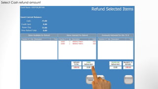 Select Cash refund amount
 