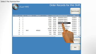 Select the transaction
 