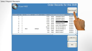 Select Reprint Receipts
 