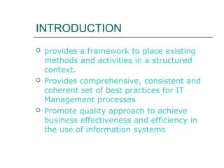 Information Technology Infrastructure Library | PPT