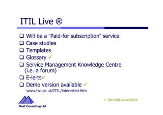 ITIL V3 Highlights