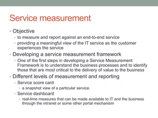 Service Process Measurement ITIL Continual Service Improvement | PPTX