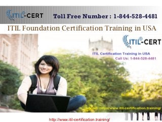 ITIL Foundation Certification Training in USA
Toll Free Number : 1-844-528-4481
http://www.itil-certification.training/
 