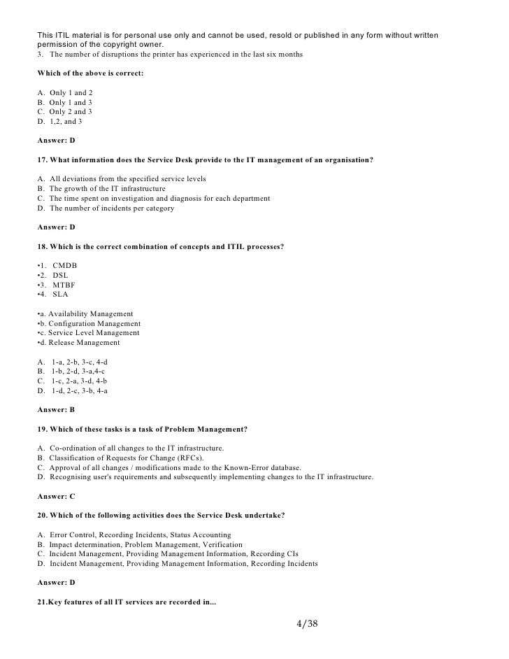 ITIL-4-Foundation Online Test