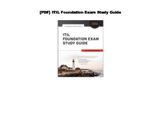 [PDF] ITIL Foundation Exam Study Guide
 
