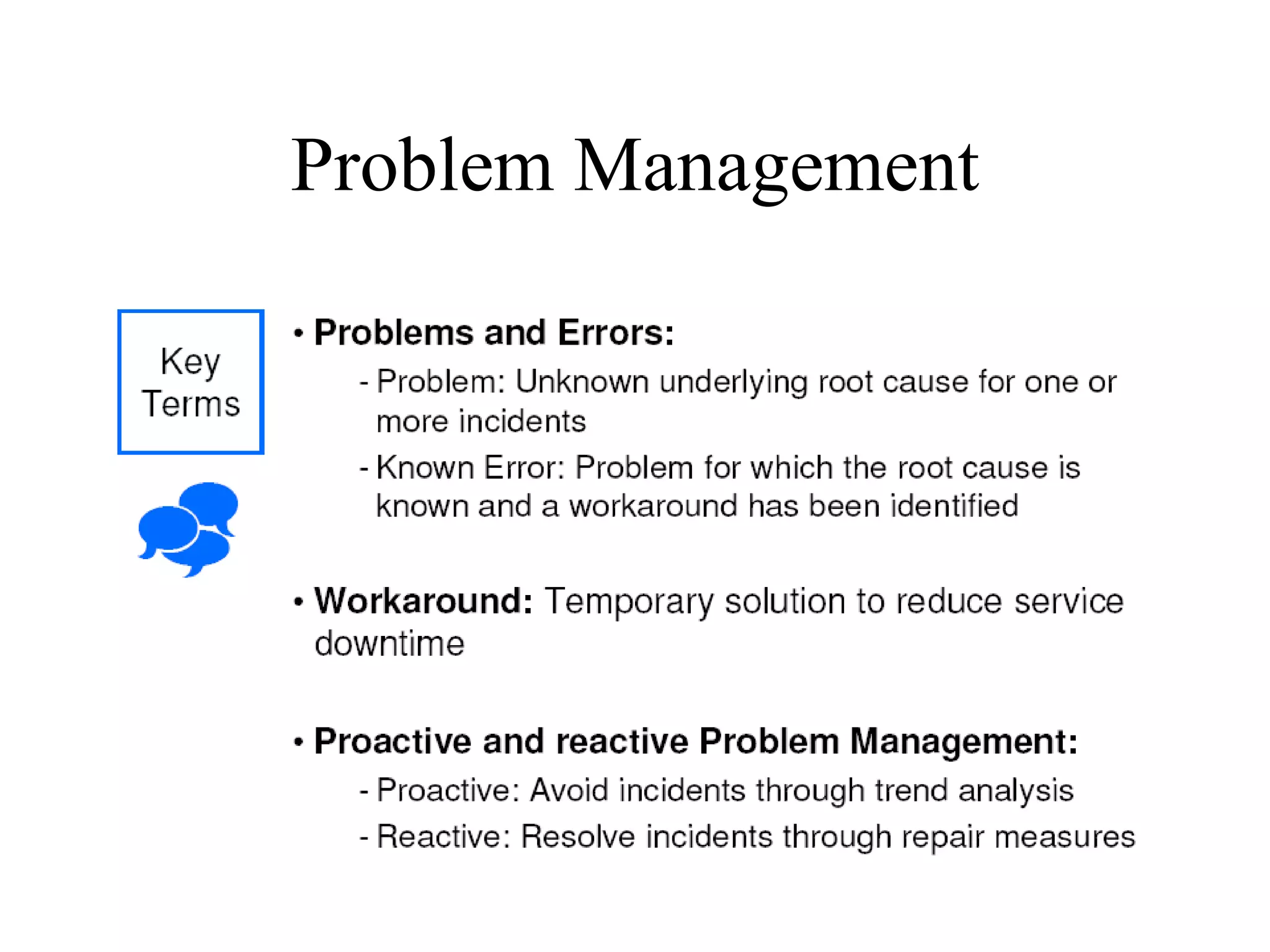 Problem Management 