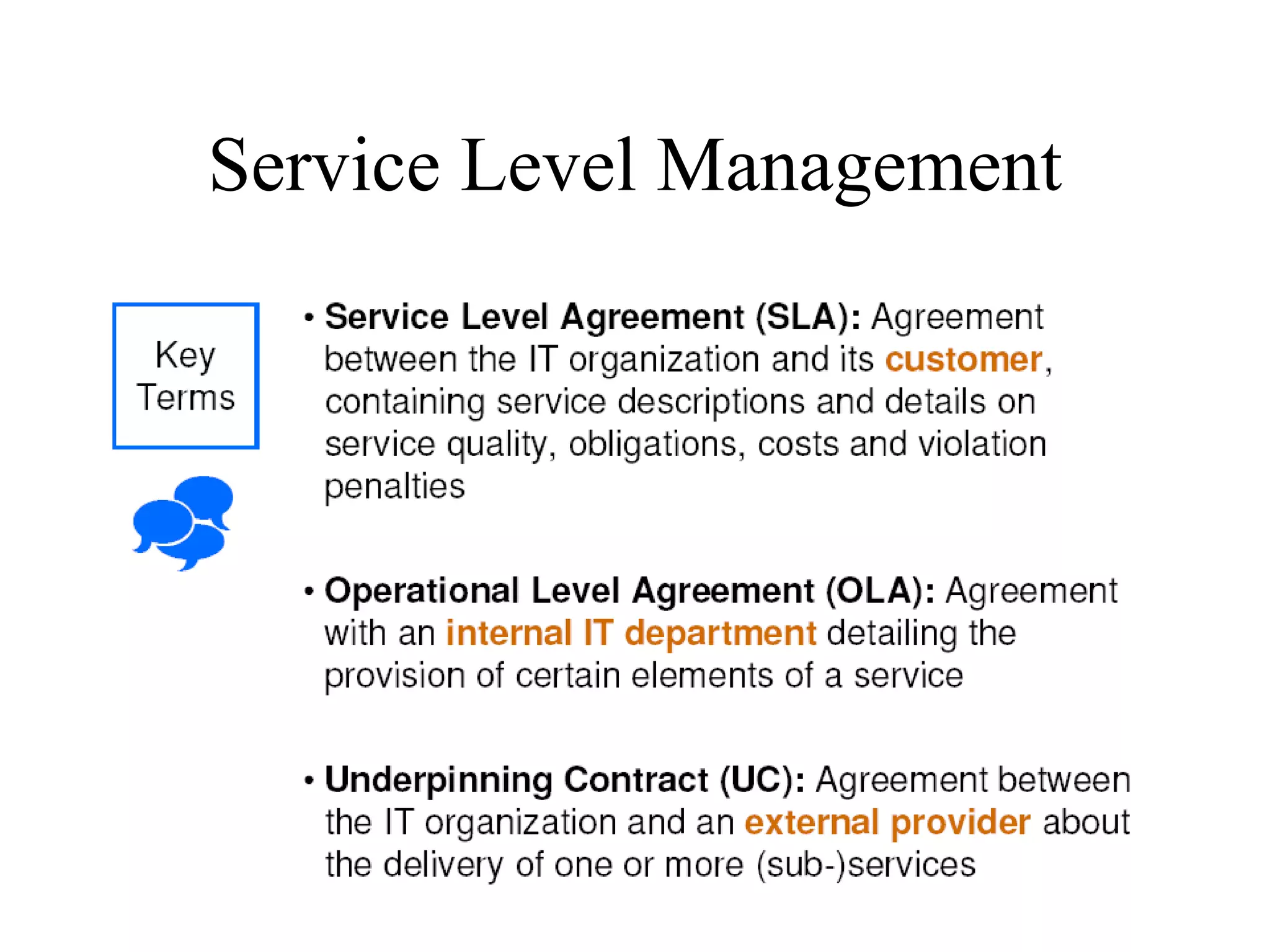 Service Level Management 