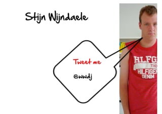 Stijn  Wijndaele  

Tweet  me  
@wwdj  

 