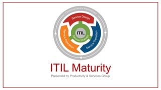 ITIL Maturity
Presented by Productivity & Services Group
 