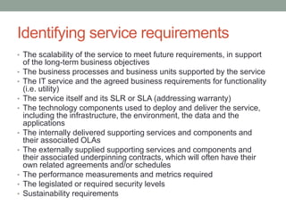 Service Designer Requirements ITIL Service Design 2011 | PPTX