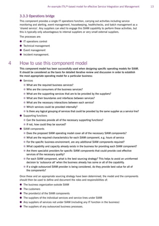 ITIL SIAM - Service Integration and Management Model | PDF