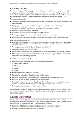 ITIL SIAM - Service Integration and Management Model | PDF