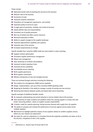 ITIL SIAM - Service Integration and Management Model | PDF
