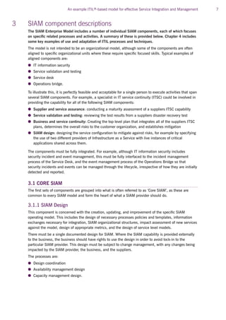 ITIL SIAM - Service Integration and Management Model | PDF