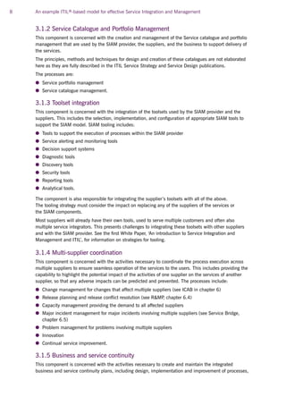 ITIL SIAM - Service Integration and Management Model | PDF