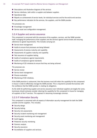 ITIL SIAM - Service Integration and Management Model | PDF