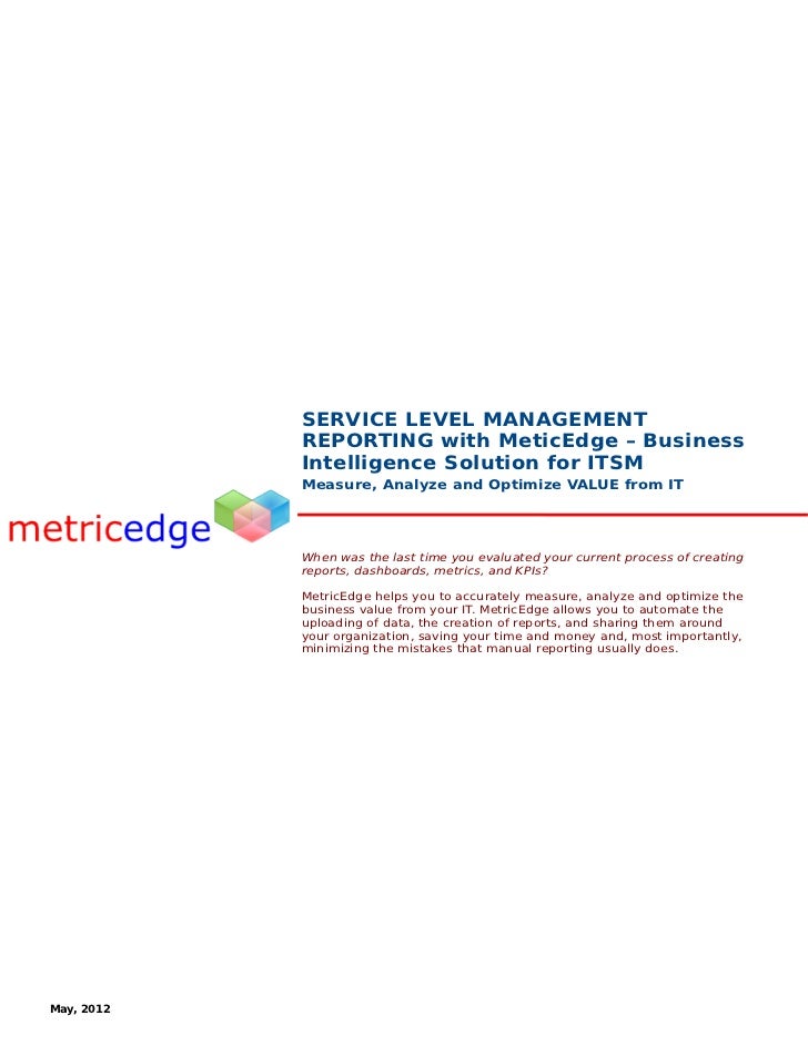 Itil Sla Reporting Sla Kpis Sla Metrics Slm Kpis Service Level M