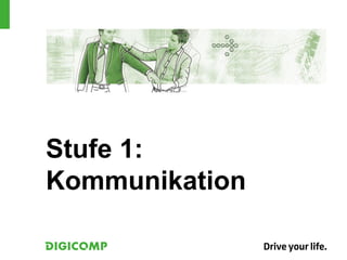 Stufe 1:
Kommunikation
 