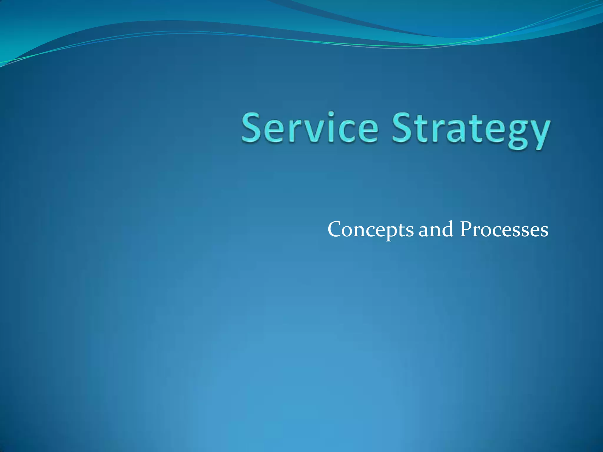 Concepts and Processes

 