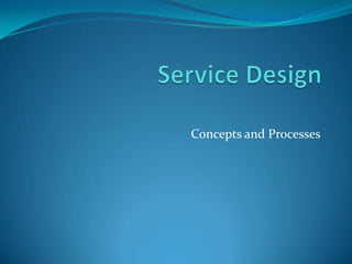 Concepts and Processes

 