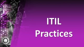 ITIL
Practices
 