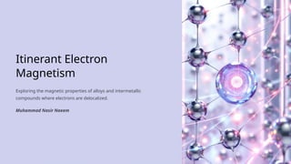 Itinerant Electron Magnetism Muhammad Nasir Naeem.pptx
