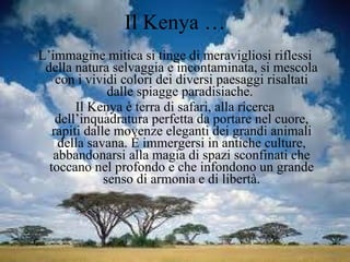 Itinerario kenya | PPT