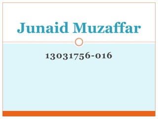 13031756-016
Junaid Muzaffar
 