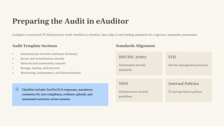 Perform IT Infrastructure Audit using eAuditor | PDF
