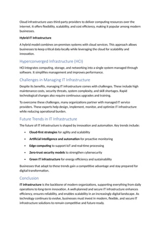 IT Infra Management & managed IT Infrastructure Services | DOCX