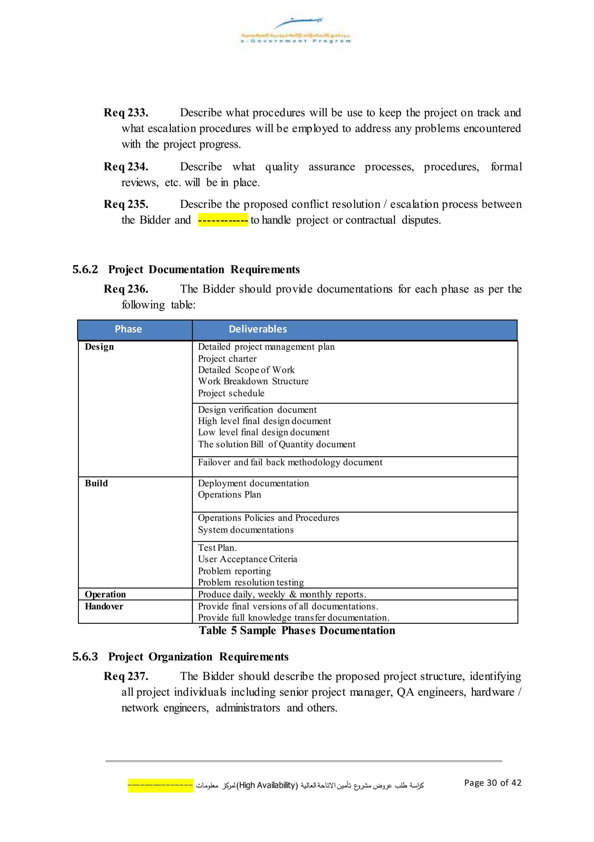 It infrastructure enhancement rfp template | DOCX