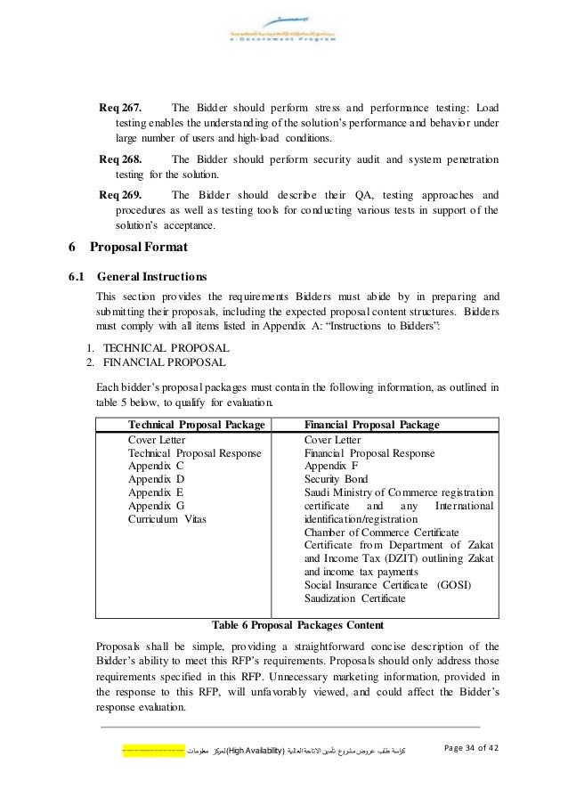 It infrastructure enhancement rfp template