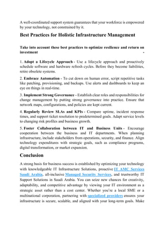 IT Infrastructure Management: Optimizing Your Technology for Business ...