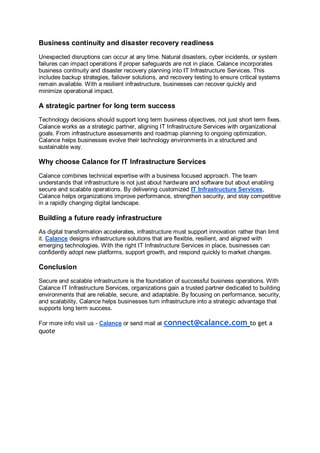 IT Infrastructure Services for Secure and Scalable Business Operations ...