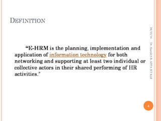 Information Technology in Human Resource Management | PPT