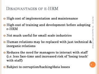 Information Technology in Human Resource Management | PPT