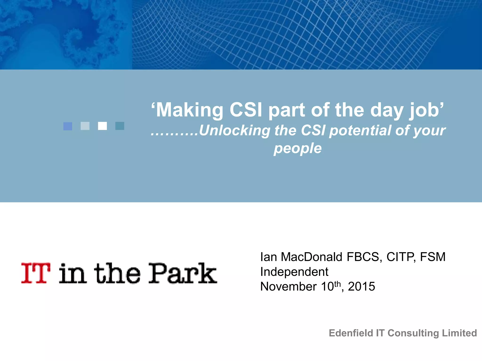 Standards
Lean IT Sustainability
Flexibility
Value
 