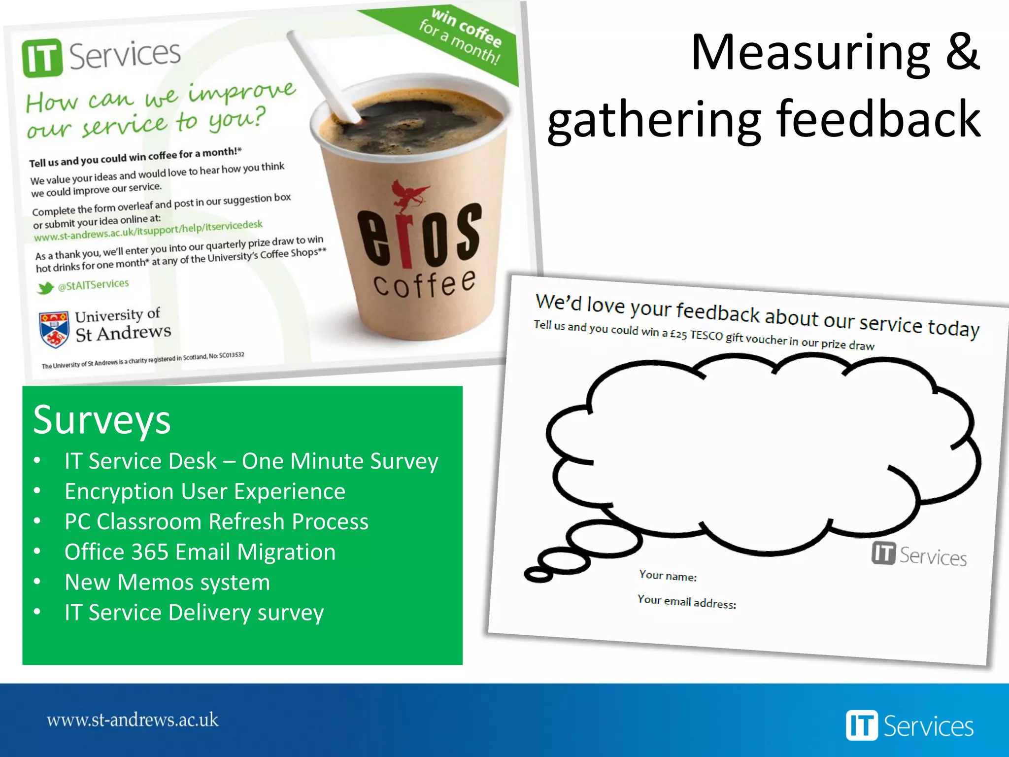 Key points
 Targeted at people with knowledge of ITIL on Foundation level
 Complementary and additive to the existing qualifications
 3 credits towards ITIL Expert (same as Intermediate Lifecycle)
 Draws on core library & „Planning to Implement Service
Management“
 Helps to apply ITIL/ITSM principles more successfully and quicker
 Is fractal in nature, can be used at many different
organisational levels, and supports an iterative approach
 