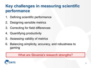 Comparing scientific performance across disciplines: Methodological and ...