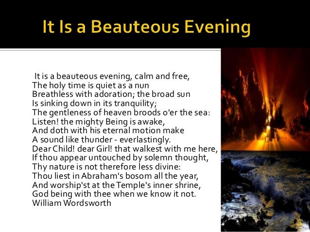 It Is A Beauteous Evening