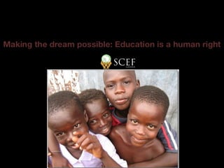2013 - we will add computers to current
recipients schools in Ethiopia and Ghana
region.
 